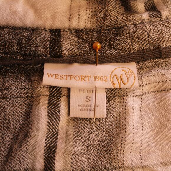 Westport 1962 Super Soft Lightweight Flannel, Roll Tab Sleeves, sz Small PETITE - Picture 8 of 11